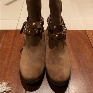 see by chloe janis studded suede ankle boots.